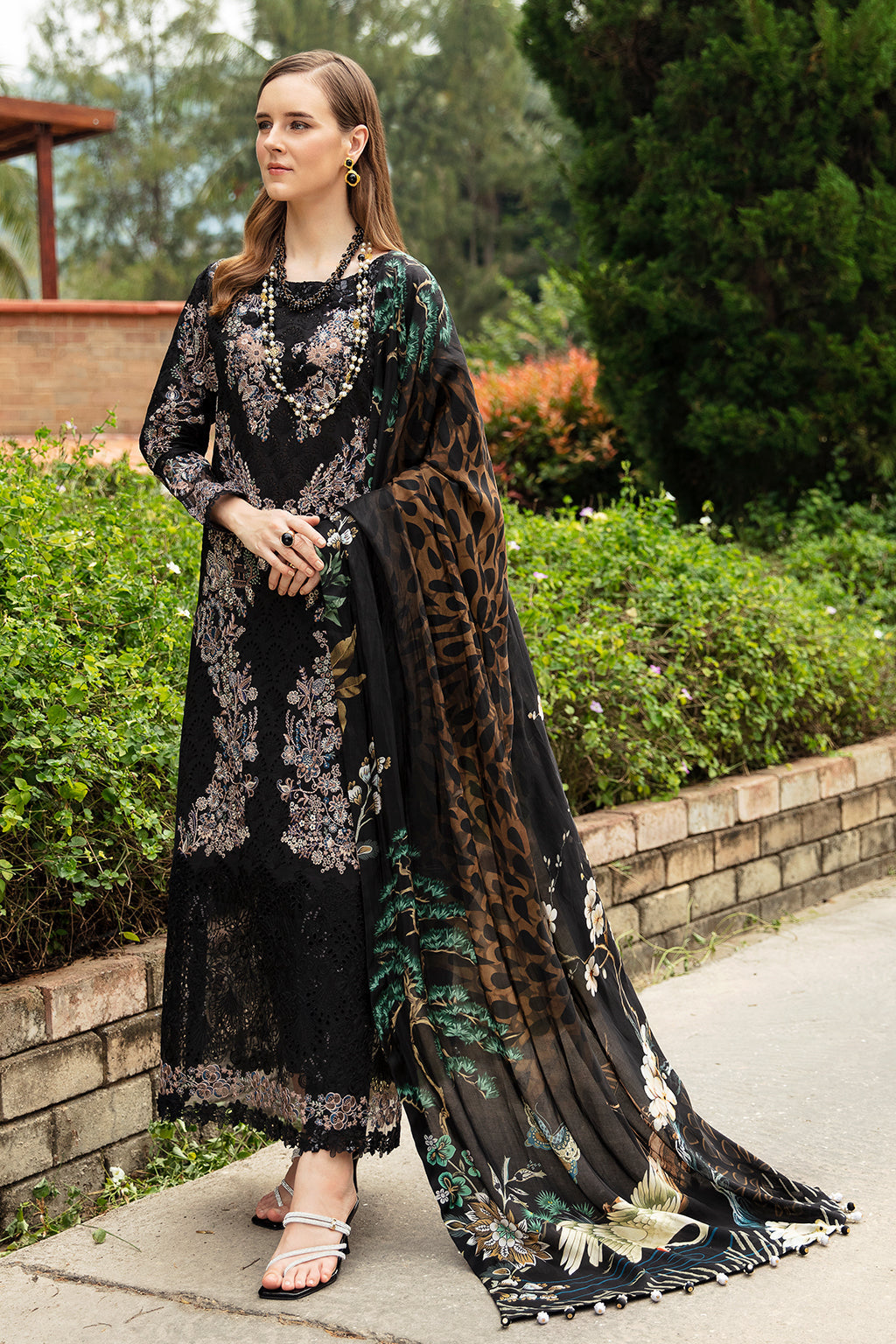 Magical forest-3PC LAWN EMBROIDERED SUIT-Z-801